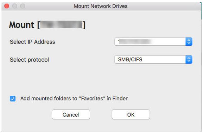 QNAP TS-231K - Montage d'un dossier partagé sur un ordinateur Mac - 3
