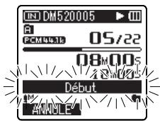 OLYMPUS DM 550 - Appuyez sur la touche ERASE de nouveau. - 1
