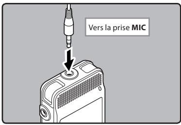 OLYMPUS DM 550 - Enregistrement avec un microphone externe: - 1