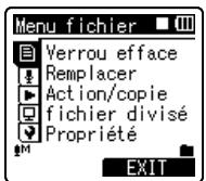 OLYMPUS DM 550 - Méthode de paramétrage du menu - 2