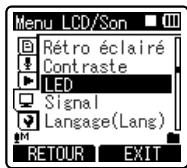 OLYMPUS DM 550 - Méthode de paramétrage du menu - 5