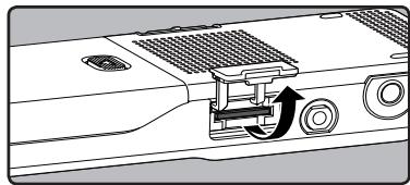OLYMPUS DM 550 - Ejection de la carte microSD - 1