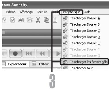 OLYMPUS DM 550 - Telechargez le fichier vocal. - 1