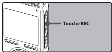 OLYMPUS DM 550 - Quand I'enregistreur est en mode d'enregistrement, appuyez sur la touche RECO. - 1