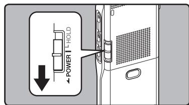 OLYMPUS DM 550 - Insertion des piles - 4
