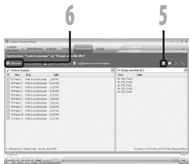OLYMPUS DM 550 - Cliquez sur [Demarrer la synchronisation]. - 1