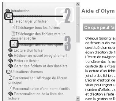 OLYMPUS DM 550 - Recherche par mots-clés - 1