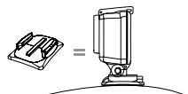 GOPRO HERO4 BLACK - UTILISATION DE SUPPORTS ADHÉSIFS INCURVÉS OU PLATS - 2