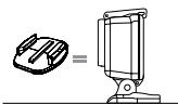 GOPRO HERO4 BLACK - UTILISATION DE SUPPORTS ADHÉSIFS INCURVÉS OU PLATS - 1