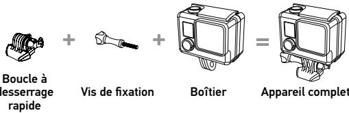 GOPRO HERO4 BLACK - FIXATION DE VOTRE CAMÉRA AUX SUPPORTS - 1