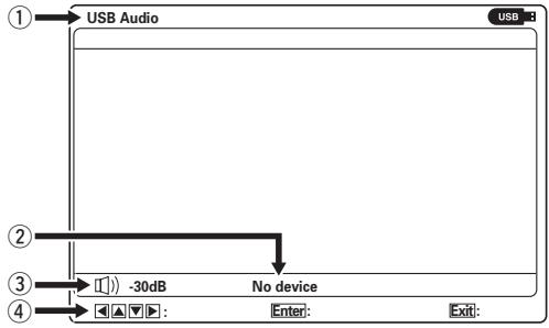 MARANTZ SR 6003 - Ce qui apparaît sur l'écran du moniteur (menu supérieur) - 1
