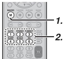 MARANTZ SR 6003 - UTILISATION DES MACROS - 1