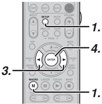 MARANTZ SR 6003 - RÉGLAGE DE L'INTERVALLE SELON LEQUEL LES OPÉRATIONS DE MACRO SONT TRANSMISES - 1