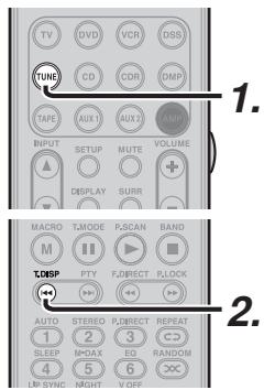 MARANTZ SR 6003 - CHANGER LES INFORMATIONS SIRIUS SUR L'AFFICHEUR DU PANNEAU AVANT - 1