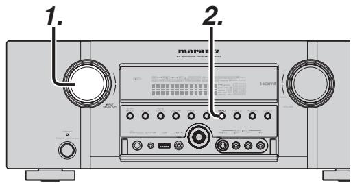 MARANTZ SR 6003 - SÉLECTIONNNER UNE SOURCE D'ENTRÉE - 1