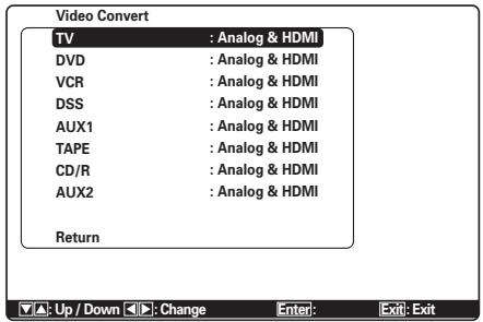 MARANTZ SR 6003 - VIDEO SETUP (CONFIGURATION VIDÉO) - 2