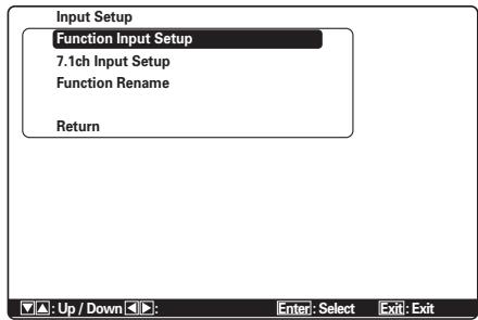 MARANTZ SR 6003 - INPUT SETUP (CONFIGURATION D'ENTRÉE) - 1