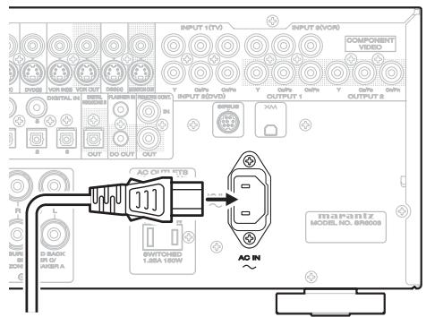 MARANTZ SR 6003 - BRANCHER LE CORDON D'ALIMENTATION - 1