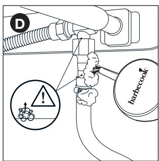 BARBECOOK BARBECUE GAZ QUISSON - Vérifier l'étanchéité au gaz - 6