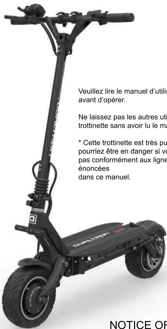 DUALTRON Victor - Manuel d'utilisation - 1