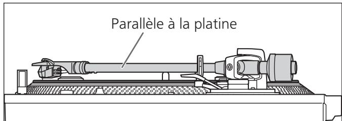 TECHNICS SL-1200M7L - Réglez la hauteur avec la bague de commande de la hauteur du bras de lecture. - 2