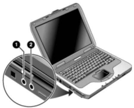 COMPAQ 319954-051 - Connexion d'un périphérique audio - 2
