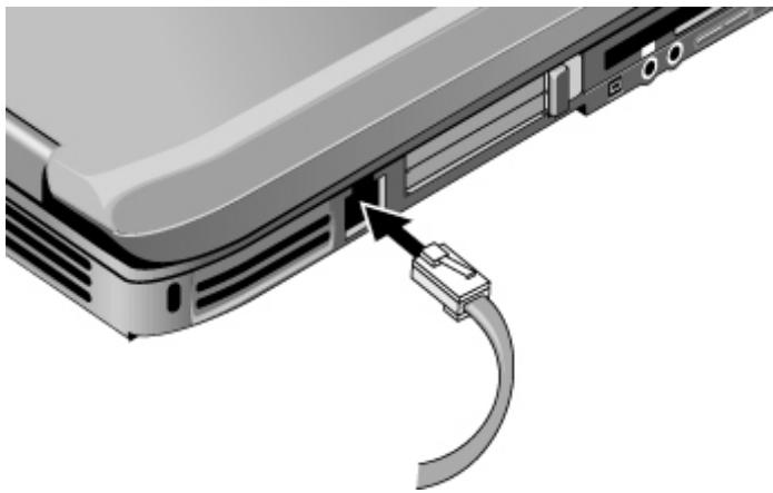 COMPAQ 319954-051 - Étape 3 : connexion à une ligne téléphonique - 1