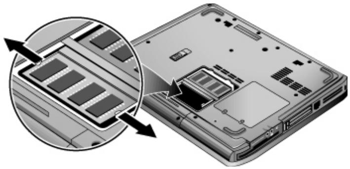 COMPAQ 319954-051 - Retrait d'un module d'extension de mémoire RAM - 2