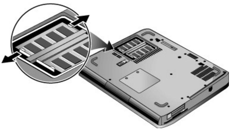 COMPAQ 319954-051 - Retrait d'un module d'extension de mémoire RAM - 3