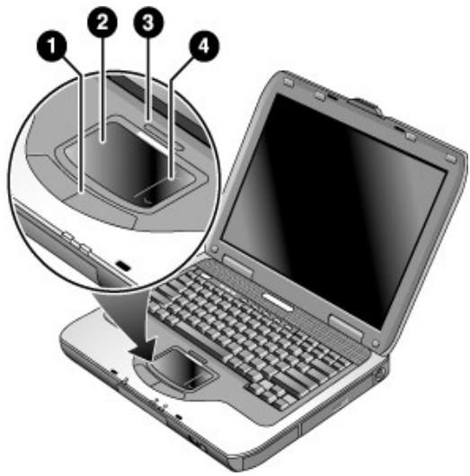 COMPAQ 319954-051 - Utilisation du pavé tactile - 1