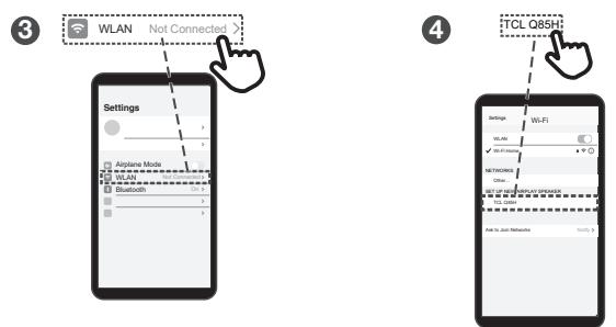 TCL Q85HE - Streaming audio avec apple airplay - 3