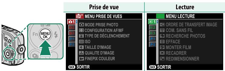 FUJIFILM FINEPIX XP 140 - Utilisation des menus - 1
