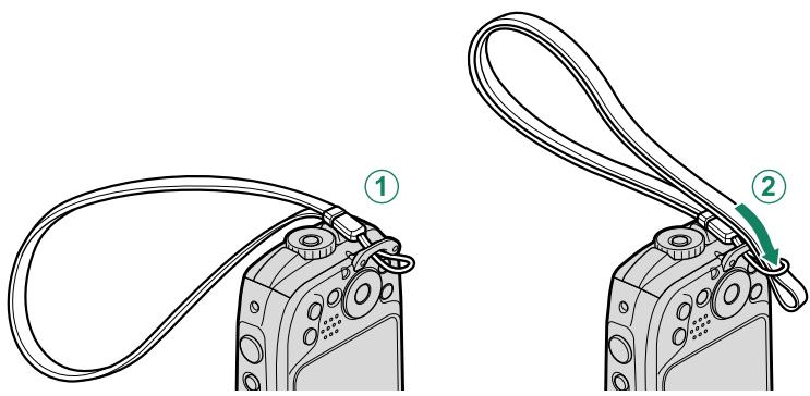 FUJIFILM FINEPIX XP 140 - Fixation de la dragonne - 1
