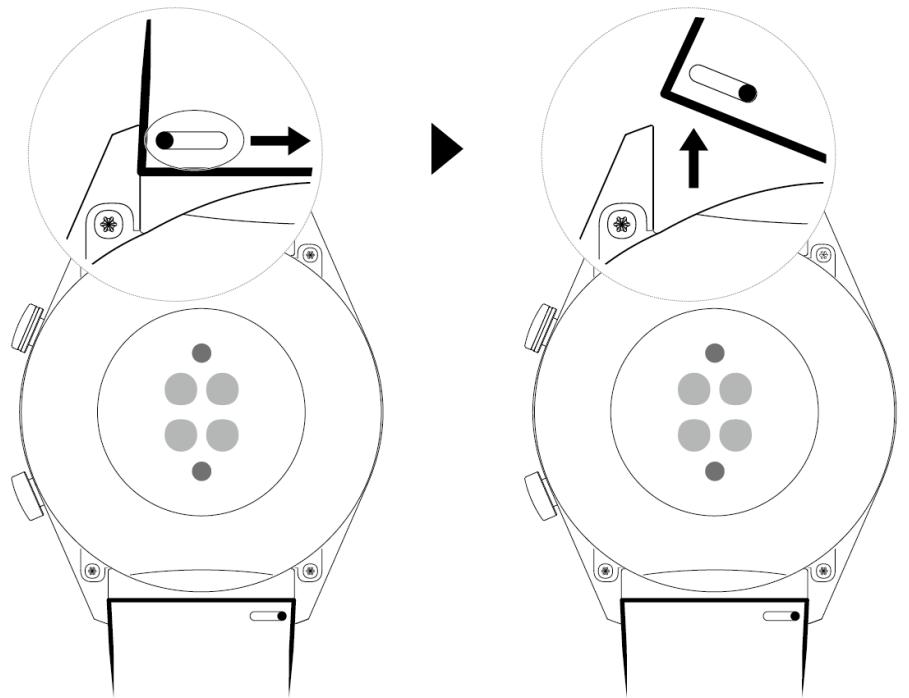 HUAWEI SMARTWATCHGT2 - Retirer et installer le bracelet - 1