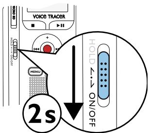 PHILIPS DVT1200 - Allumer et éteindre l'appareil - 1