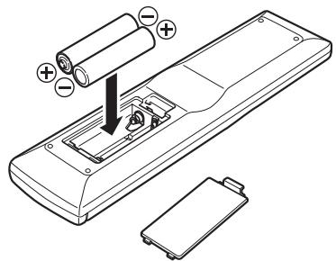 MARANTZ CR-502 - Installation des PILES - 2