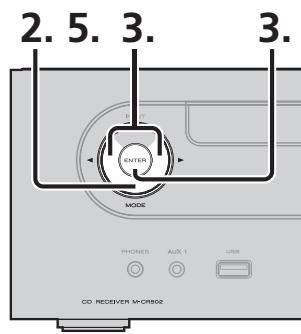 MARANTZ CR-502 - Attribution d'un nom aux stations de RADIO enregistrées - 1
