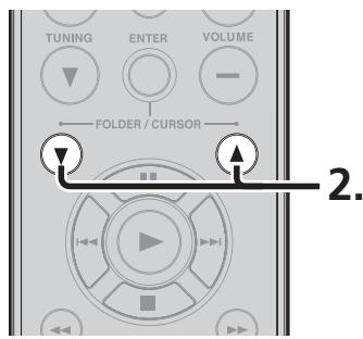 MARANTZ CR-502 - Commutation de l'affichage d'informations RDS - 1
