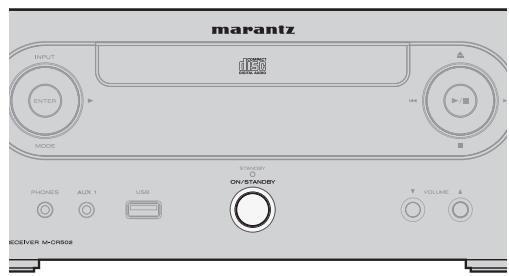 MARANTZ CR-502 - Mise sous tension/mise en VEILLE - 1