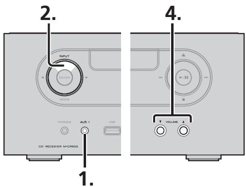 MARANTZ CR-502 - Écoute d'un appareil externe - 2