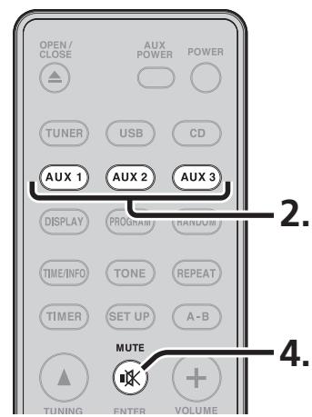 MARANTZ CR-502 - Écoute d'un appareil externe - 3