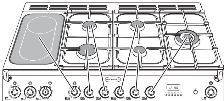 FALCON CDL 110 DFCR - Brûleurs de table de cuisson - 1