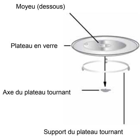 INDESIT MWI 222.1 X INOX - Installation du plateau tournant - 1
