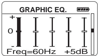 THOMSON PDP 2810 - Customisation du niveau de sortie DSP (élément du menu EQ) - 3
