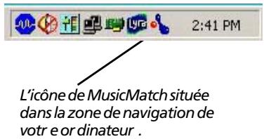 THOMSON PDP 2810 - Lancez le logiciel musicmatch - 1