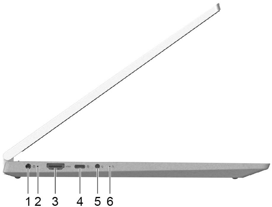 LENOVO IdeaPad Flex 5 14ALCO5 - Vue du côté gauche - 1