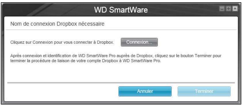 WESTERN DIGITAL WDBMTAOO20BBK-EE - Configuration d'un compte distant dropbox - 1