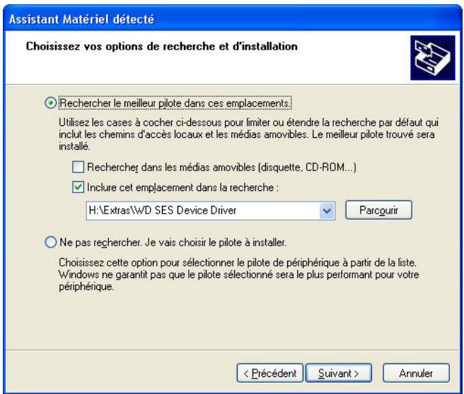 WESTERN DIGITAL WDBMTAOO20BBK-EE - Installation du lecteur manuellement - 3