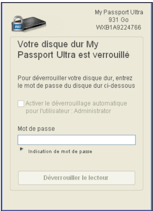 WESTERN DIGITAL WDBMTAOO20BBK-EE - Déverrouillage du disque dur avec l'utilitaire WD drive unlock - 1