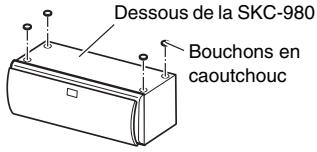 ONKYO HT-S9405 - Utiliser les bouchons en caoutchouc pour une meilleure stabilité - 1